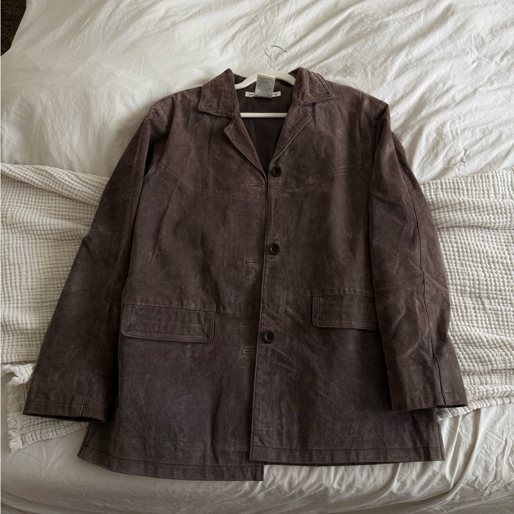 Jessica Holbrook suede jacket